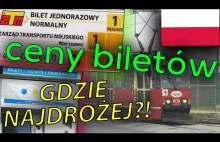 NAJTAŃSZA vs NAJDROŻSZA CENA BILETU // Komunikacja miejska w Polsce