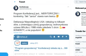 Konfederacja dementuje znalezisko z głównej: Mamy merytoryczny program!!111