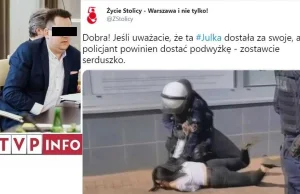 Prawnik zatrudniony w TVP.info pochwala bicie kobiet przez policję. Sam ma wyrok