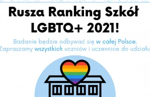 Startuje Ranking Szkół przyjaznych LGBTQ+ 2021