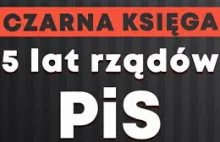 Czarną Księga - 5 lat rządów PiS