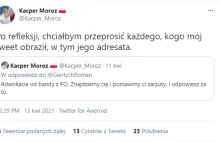 Młody apartczyk z Solidarnej Polski - twitter vs rzeczywistość ;)