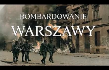 Bombardowanie Warszawy przez Luftwaffe w kolorze.