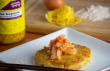 Przepisy z kiszonkami #1 - Okonomiyaki ze Złotą Kapustą i Kimchi