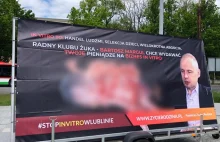 Radny PO umieszczony na drastycznym banerze. Policja nie potrafi ustalić sprawcy