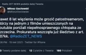 Do 8 Lat więzienia grozi patostreamerom z YouTube