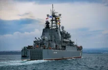 Ruch Rosji w pobliżu Krymu. Flotylla Kaspijska dotarła do celu