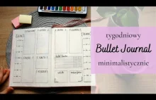Bullet Journal - minimalistyczna rozkładówka tygodniowa