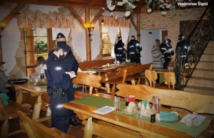 Przyjęcie w restauracji w Mszanie, wkroczyły policja i sanepid
