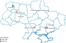 Energetyka na Ukrainie:15 reaktorów jądrowych dostarcza 50% energii elektrycznej