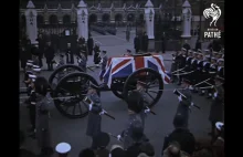 Wielki pogrzeb wielkiej osoby - film British Pathé z pożegnania W. Churchilla