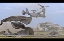 Boeing/Bell CV-22B Osprey - niszczy lądowisko przy szpitalu