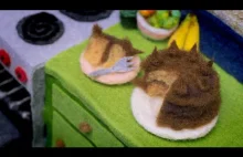 Wełniane mikro ciasto poklatkowe
