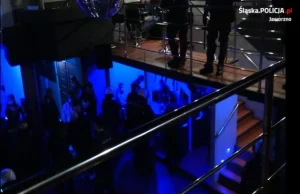60 policjantów przerwało imprezę w klubie w centrum Jaworzna..