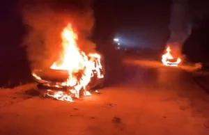 Żydowscy suprematyści spalili 3 samochody