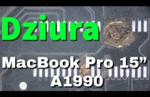 MacBook Pro 15” A1990 zalany - próba naprawy