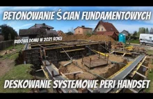 BUDOWA DOMU W 2021 ROKU | BETONOWANIE ŚCIAN FUNDAMENTOWYCH