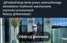 Sowieckie standardy w polskich sądach - adwokat niewpuszczony na salę sądową