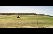 Nagranie z wypadku samolotu na lotnisku Zielona Góra-Przylep EPZP