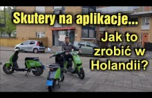 jak wynająć skuter przez aplikację w Holandii