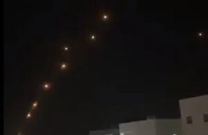 130 rakiet leci na Izrael (wideo)