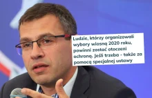 Karnowski apeluje o wyłączenie Sasina i Morawieckiego spod ziemskiego prawa.