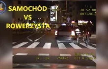 Samochód vs Rowerzysta i nieoznakowany radiowóz.