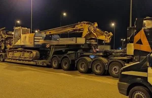 100-tonowy pojazd jechał przez Polskę bez zezwolenia