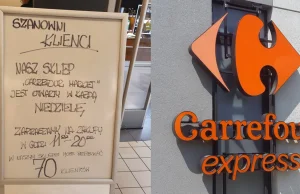 Sklepy Carrefour także otwarte w niedziele z zakazem handlu