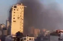 Kolejny palestyński wieżowiec zrównany z ziemią