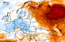 Rekordowe upały w zachodniej Rosji, kiedy większość Europy marznie