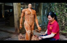 Tytan - Rzeźba w drewnie