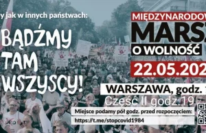 Jutrow Warszawie protest przeciw poszportom covidowym oraz przymusowi szczepień!
