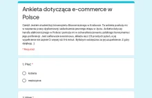 Ankieta dotycząca e-commerce w Polsce