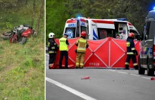 Pieszy potrącony przez motocykl. Mężczyzna zginął.