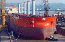 Ale gigant! Największy statek z rotorami Flettnera - masowiec VLOC Sea Zhoushan