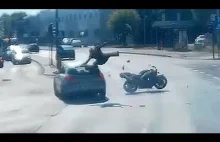 Wypadek motocyklisty w Poznaniu