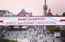 Krzyk dla Białorusi w Sopocie! "Dziś staniemy solidarnie"