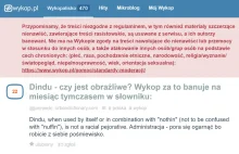 Dindu - rośnie lista słów zakazanych na wykop.pl