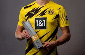 Erling Haaland zawodnikiem sezonu 2020/2021 Bundesligi