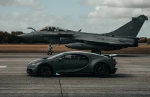 Bugatti Chiron Sport kontra myśliwiec Dassault Rafale Marine - ponad 7...