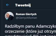 Funkcjonariusz TVPis Adamczyk dostał sądowy nakaz skasowania tweeta...
