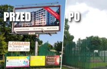 Kraków: znikają kolejne nielegalne reklamy! [PRZED i PO]