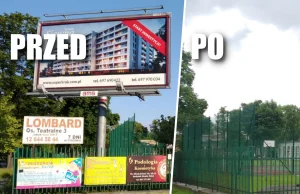 Kraków: znikają kolejne nielegalne reklamy! [PRZED i PO]