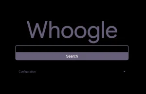 Whoogle Search, czyli wyniki google, bez całego szmelcu od google.