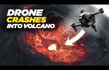 Dron wpadł do wulkanu