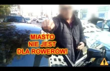 Samochodoza "Miasto nie jest dla rowerów"