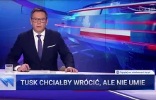 TVPiS: Tusk chciałby wrócić, ale nie umie