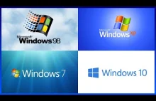 Ewolucja ekranów startowych systemu Windows 1993 - 2020
