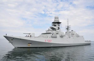 Włoska premiera w Gdyni - fregata typu FREMM po raz pierwszy w Polsce
